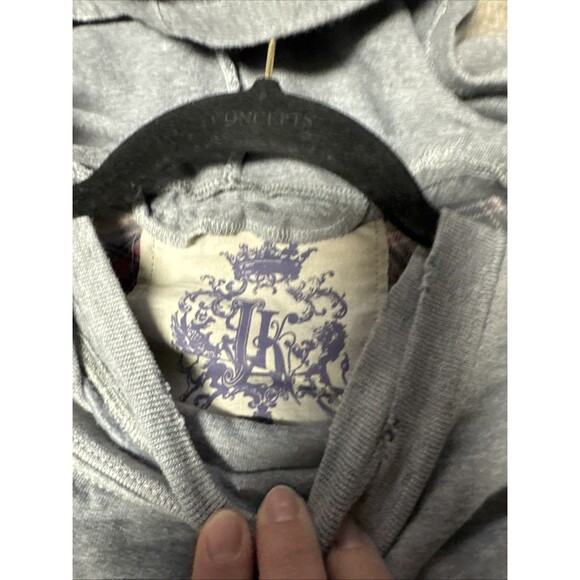 JAK Mixed Media Hoodie Med Flannel Jacket NWT Distressed Grunge Urban Streetwear - Picture 3 of 9